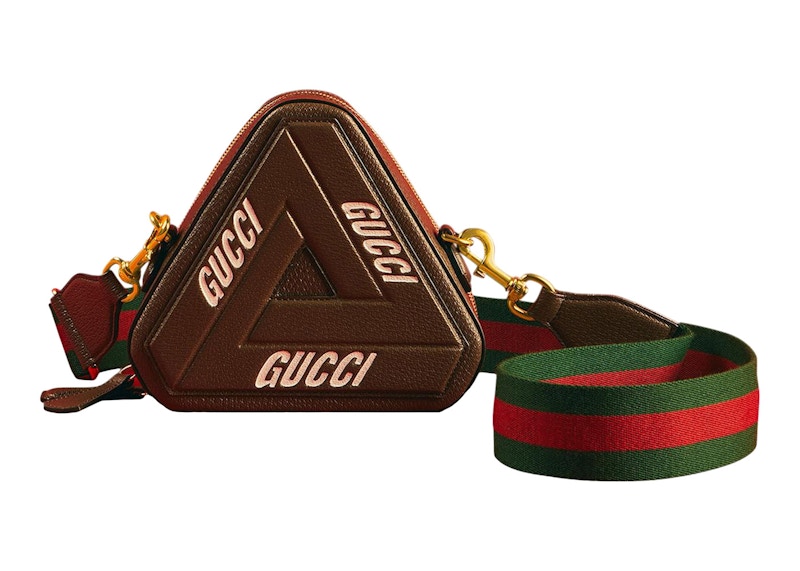 Palace x Gucci Tri-Ferg With Web Strap Shoulder Bag Small Brown/Green/Red
