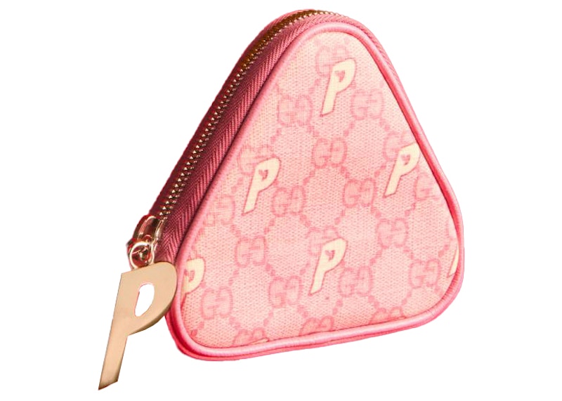 Palace x Gucci Triferg Supreme GG-P Coin Purse Pale Pink