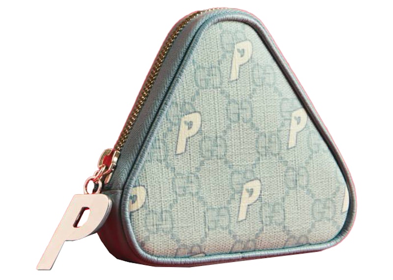 Palace x Gucci Triferg Supreme GG-P Coin Purse Pale Blue