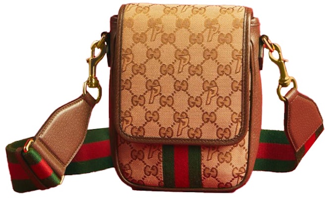 Palace x Gucci Web Canvas GG-P Messenger Bag Beige Buy Palace x Gucci Web Canvas GG-P Messenger Bag Beige