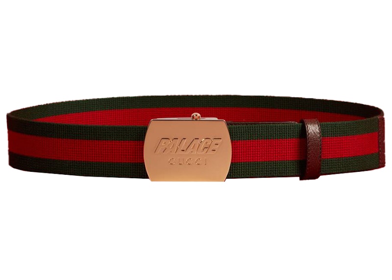 Palace x Gucci Web Skater Belt Multicolor