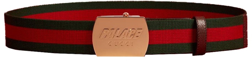 Palace x Gucci Web Skater Belt Multicolor Palace x Gucci Web Skater Belt Multicolor
