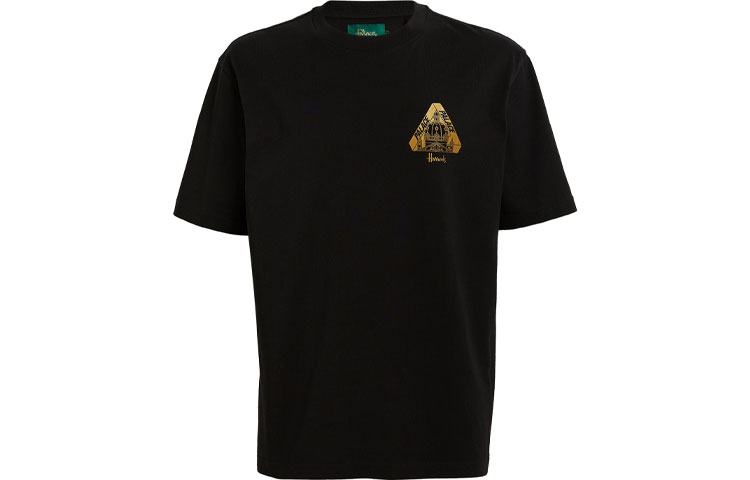 Order PALACE x Harrods FW21 黑色短袖T恤品牌標誌圖案上衣。 P21TS288