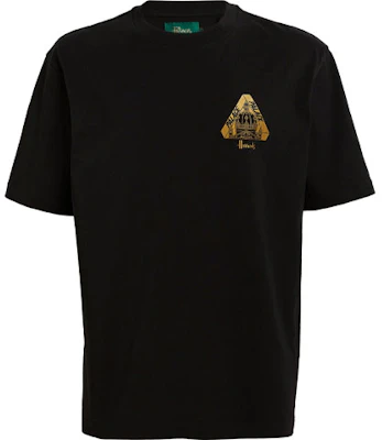 PALACE x Harrods FW21 黑色短袖T恤品牌標誌圖案上衣。 P21TS288 Order PALACE x Harrods FW21 黑色短袖T恤品牌標誌圖案上衣。 P21TS288