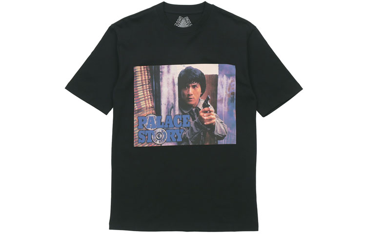 PALACE Jackie Chan Police Story Graphic T-Shirt Unisex Black PAL-FW20-265