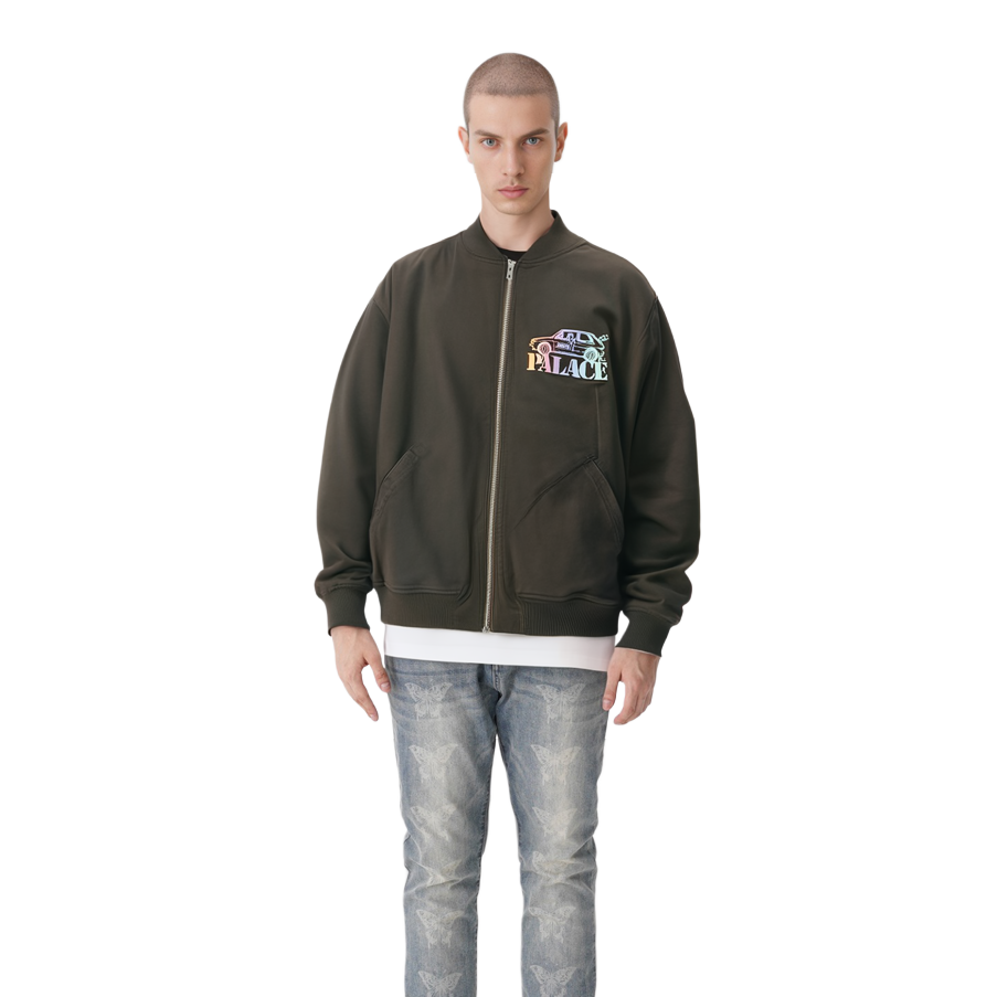 Purchase PALACE x Jimmy Z 2022春夏字母棒球夹克 棕色 秋季系列 P22JZJK001