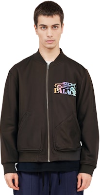 PALACE x Jimmy Z 2022春夏字母棒球夹克 棕色 秋季系列 P22JZJK001 Details for PALACE x Jimmy Z 2022春夏字母棒球夹克 棕色 秋季系列 P22JZJK001