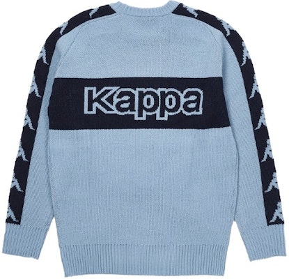 PALACE x Kappa FW21 Knit Blue Colorblock Logo Crewneck Sweater Unisex Blue. P21KPKW001 Buy PALACE x Kappa FW21 Knit Blue Colorblock Logo Crewneck Sweater Unisex Blue. P21KPKW001