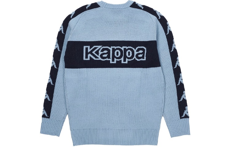 Order PALACE x Kappa FW21 Knit Blue Colorblock Logo Crewneck Sweater Unisex Blue. P21KPKW001