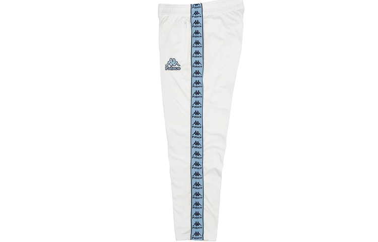 Shop PALACE x Kappa FW21 Track Pants White Unisex Logo Sports Joggers. P21KPJG001