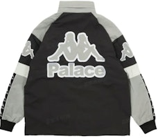 PALACE x Kappa FW21 Warm Up Jacket Black Detachable Hood Unisex Logo Jacket. P21KPJK001 PALACE x Kappa FW21 Warm Up Jacket Black Detachable Hood Unisex Logo Jacket. P21KPJK001