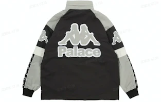 Order PALACE x Kappa FW21 黑色連帽徽标外套 可拆帽男女通用外套. P21KPJK001