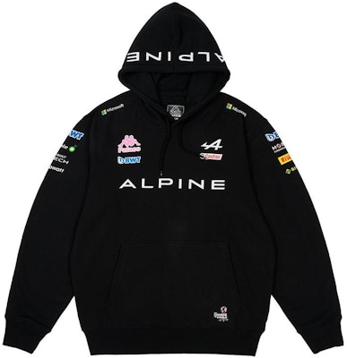 PALACE x Kappa x F1 FW23 ブラックフーディ ユニセックス トライアングルロゴ付き 331R26W005 Lookbook PALACE x Kappa x F1 FW23 ブラックフーディ ユニセックス トライアングルロゴ付き 331R26W005