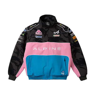 PALACE Kappa F1 FW23 Camo Tri-Ferg Logo Zip Jacket Black Unisex. 381U5EWA03