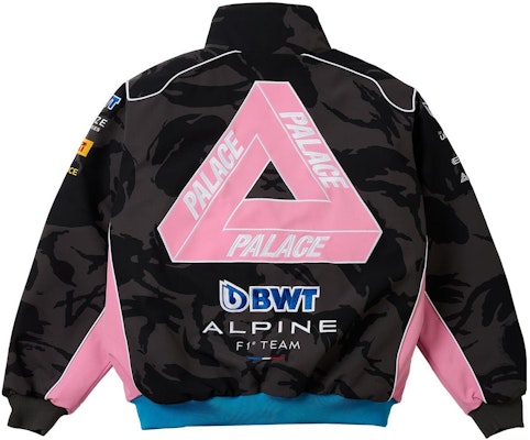 PALACE x Kappa x F1 FW23 Camo Tri-Ferg Logo Zip Jacket Black Unisex. 381U5EWA03 Lookbook PALACE x Kappa x F1 FW23 Camo Tri-Ferg Logo Zip Jacket Black Unisex. 381U5EWA03