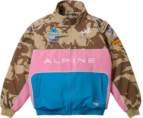 PALACE x Kappa x F1 FW23 Camo Triangle Logo Zip Jacket Brown Unisex. 381U5EWA02 Buy PALACE x Kappa x F1 FW23 Camo Triangle Logo Zip Jacket Brown Unisex. 381U5EWA02