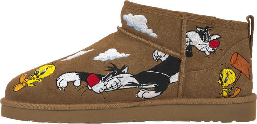 Palace联名Looney Tunes x UGG经典超短靴‘栗色’ 1181891-CHE Lookbook Palace联名Looney Tunes x UGG经典超短靴‘栗色’ 1181891-CHE