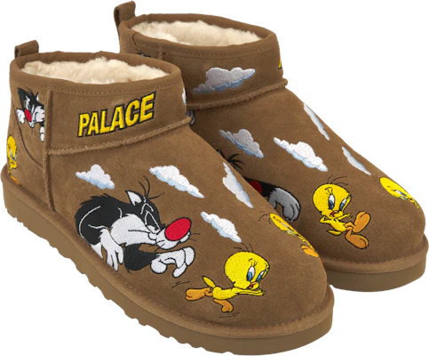 Palace联名Looney Tunes x UGG经典超短靴‘栗色’ 1181891-CHE Shop Palace联名Looney Tunes x UGG经典超短靴‘栗色’ 1181891-CHE