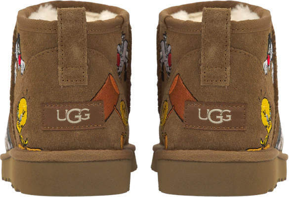 Palace联名Looney Tunes x UGG经典超短靴‘栗色’ 1181891-CHE Details for Palace联名Looney Tunes x UGG经典超短靴‘栗色’ 1181891-CHE