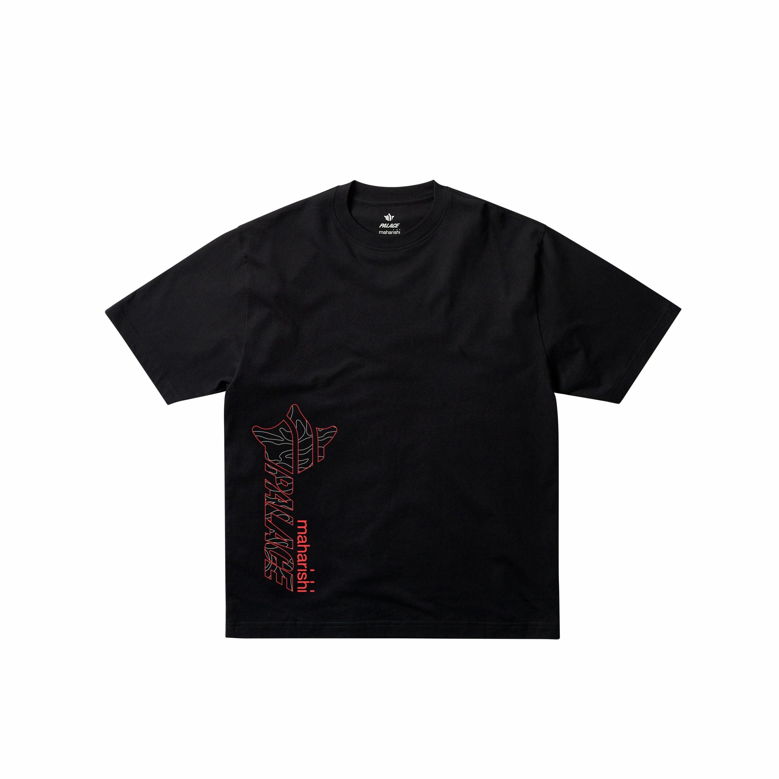 PALACE Maharishi Black Logo Graphic Unisex Crewneck T-Shirt. P28MHES004 圖 3