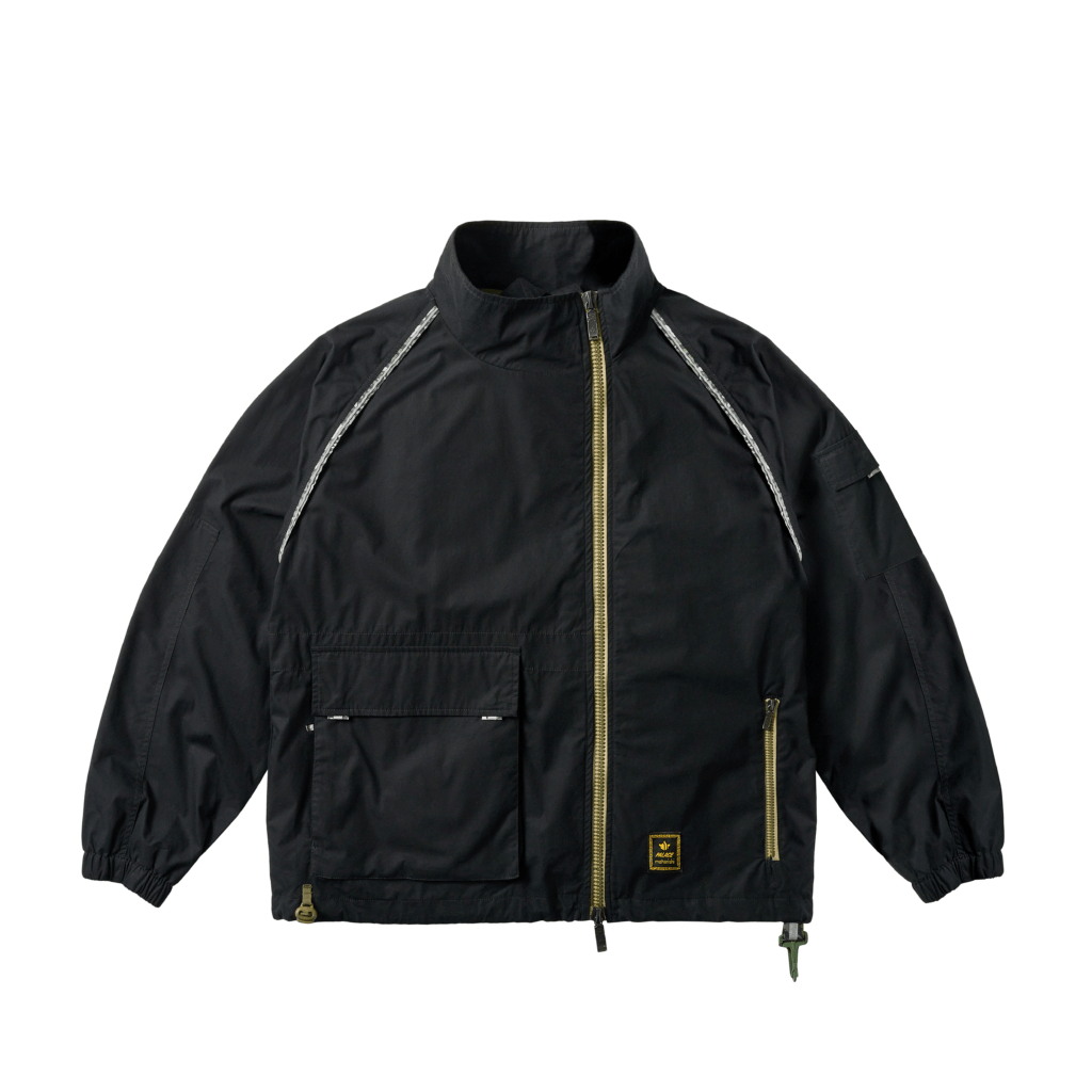 PALACE Maharishi Embroidered Zip-Up Jacket Unisex Fit. S25-6118-BLA