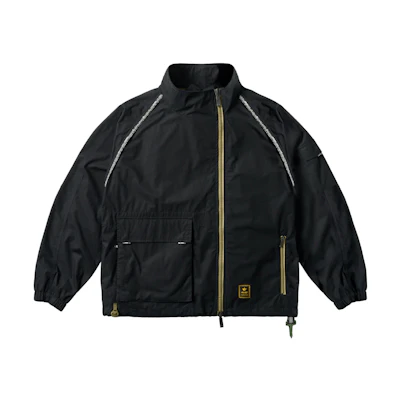 PALACE Maharishi Embroidered Zip-Up Jacket Unisex Fit. S25-6118-BLA