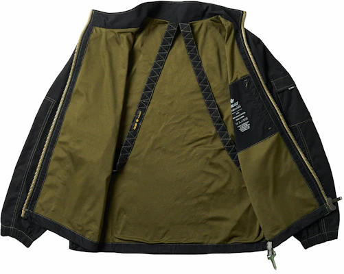 Jaket Zip-Up Bersulam PALACE x Maharishi Unisex Fit. S25-6118-BLA Details for Jaket Zip-Up Bersulam PALACE x Maharishi Unisex Fit. S25-6118-BLA