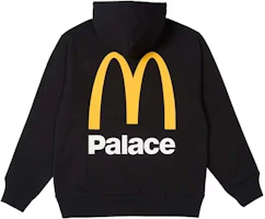 PALACE x McDonald's FW23 Hoodie Unisex - Large Logo, Solid Color, Drawstring Pullover. P25TS337 PALACE x McDonald's FW23 Hoodie Unisex - Large Logo, Solid Color, Drawstring Pullover. P25TS337