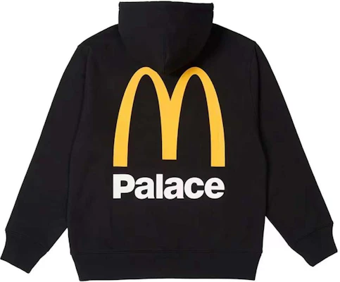 PALACE x McDonald's FW23 Hoodie Unisex - Large Logo, Solid Color, Drawstring Pullover. P25TS337 Order PALACE x McDonald's FW23 Hoodie Unisex - Large Logo, Solid Color, Drawstring Pullover. P25TS337