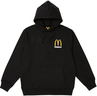 PALACE x McDonald's FW23 Hoodie Unisex - Large Logo, Solid Color, Drawstring Pullover. P25TS337 Lookbook PALACE x McDonald's FW23 Hoodie Unisex - Large Logo, Solid Color, Drawstring Pullover. P25TS337