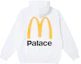 Sizing PALACE x McDonald's FW23 Hoodie Unisex - Large Logo, Solid Color, Drawstring Pullover. P25TS337