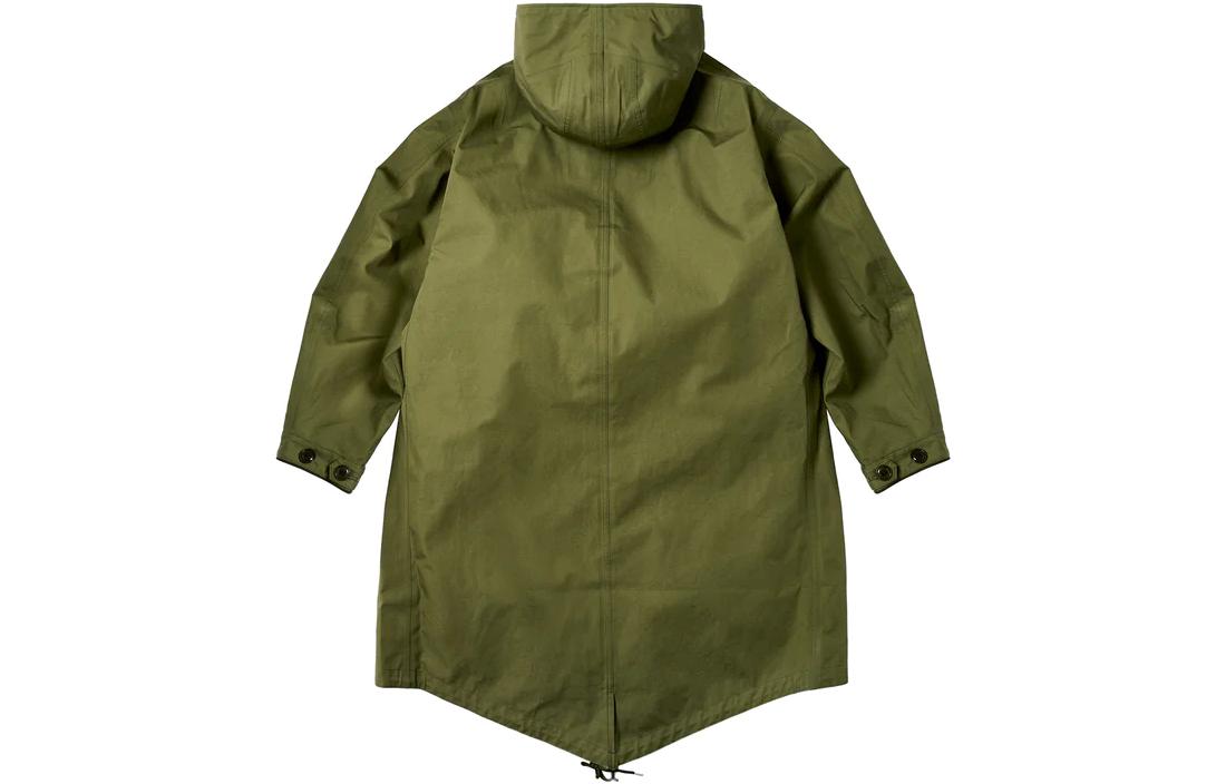 Lookbook PALACE x NANAMICA FW23 GORE-TEX 绿色连帽外套男女同款夹克。 SUBF359ESG