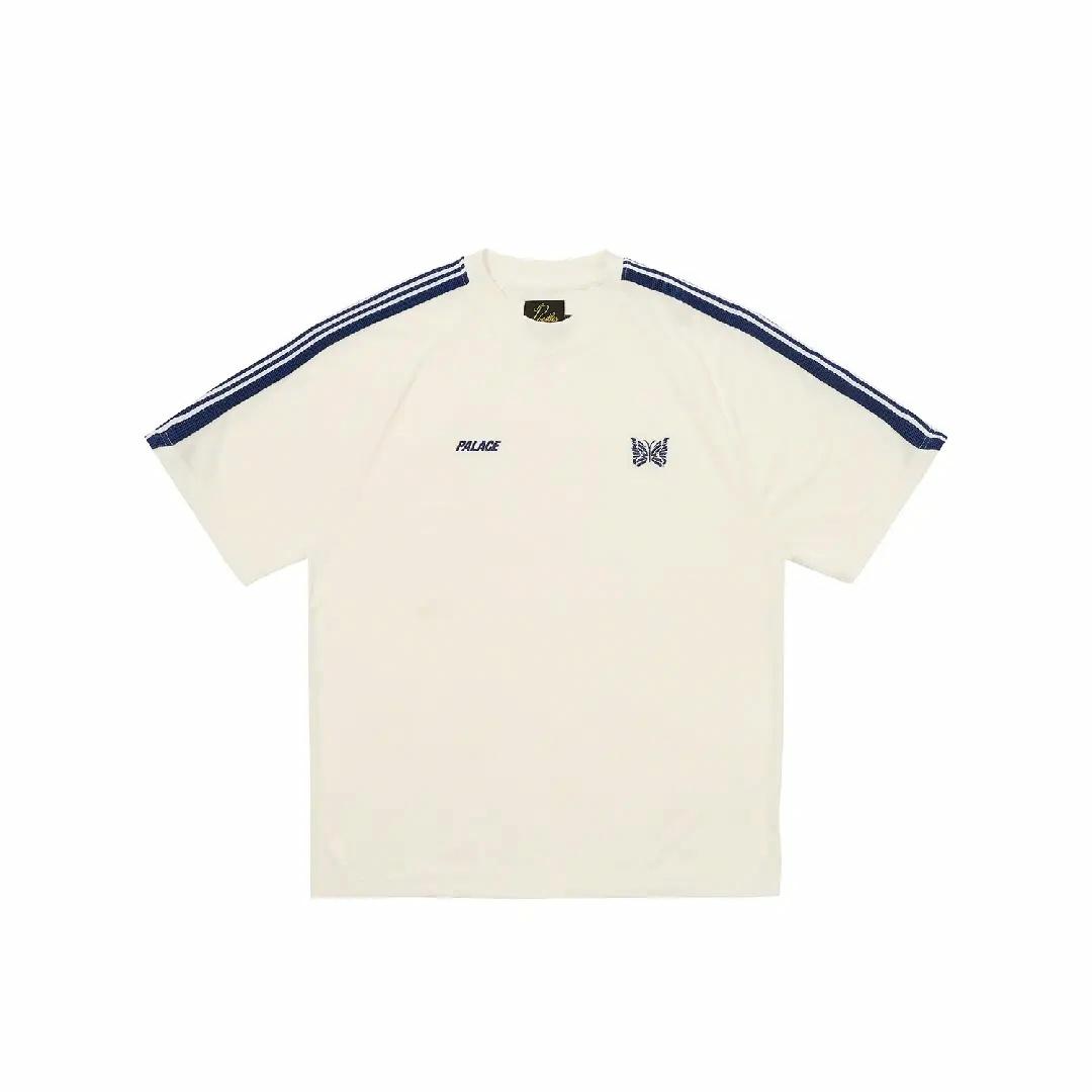 PALACE Needles FW24 Butterfly Logo Striped Shoulder Unisex T-Shirt. P27NDES004 圖 2