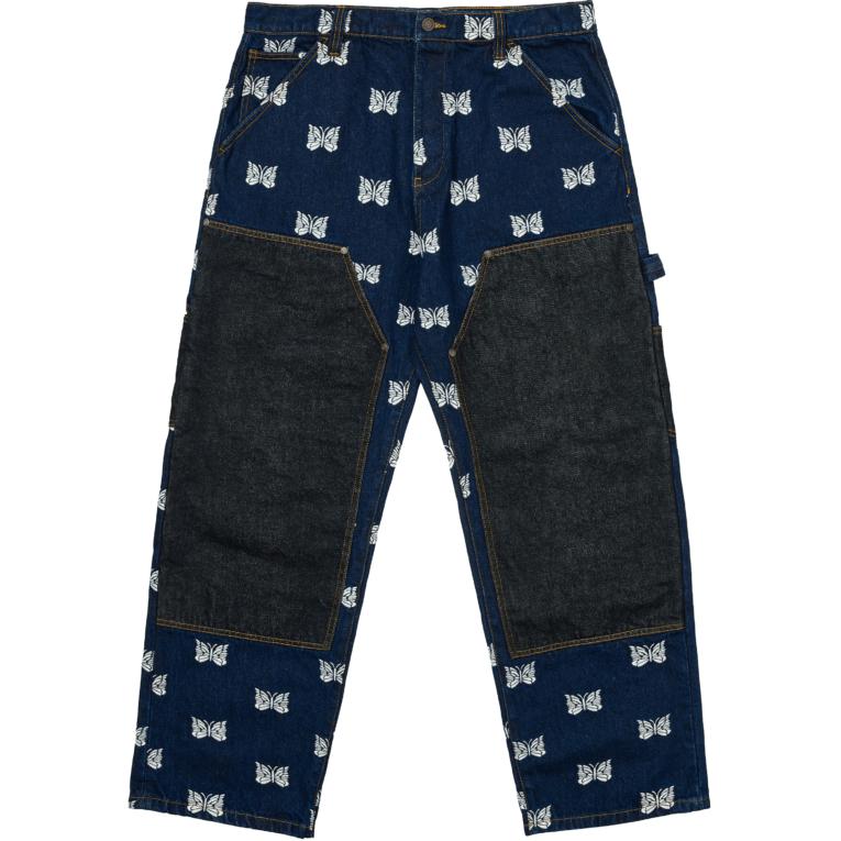 PALACE Needles FW24 Butterfly Wide-Leg Jeans Unisex Blue Denim. P27NDT002 圖 2