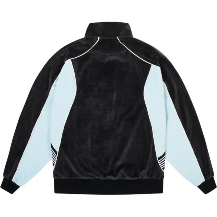 PALACE Needles FW24 Striped Zip Jacket with Butterfly Embroidery Black Unisex P27NDCS001 圖 3