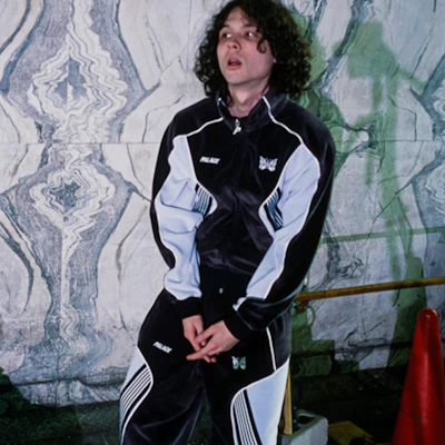 PALACE x Needles FW24 Striped Zip Jacket with Butterfly Embroidery Black Unisex P27NDCS001 Purchase PALACE x Needles FW24 Striped Zip Jacket with Butterfly Embroidery Black Unisex P27NDCS001