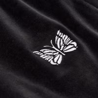 Details for PALACE x Needles FW24 Striped Zip Jacket with Butterfly Embroidery Black Unisex P27NDCS001