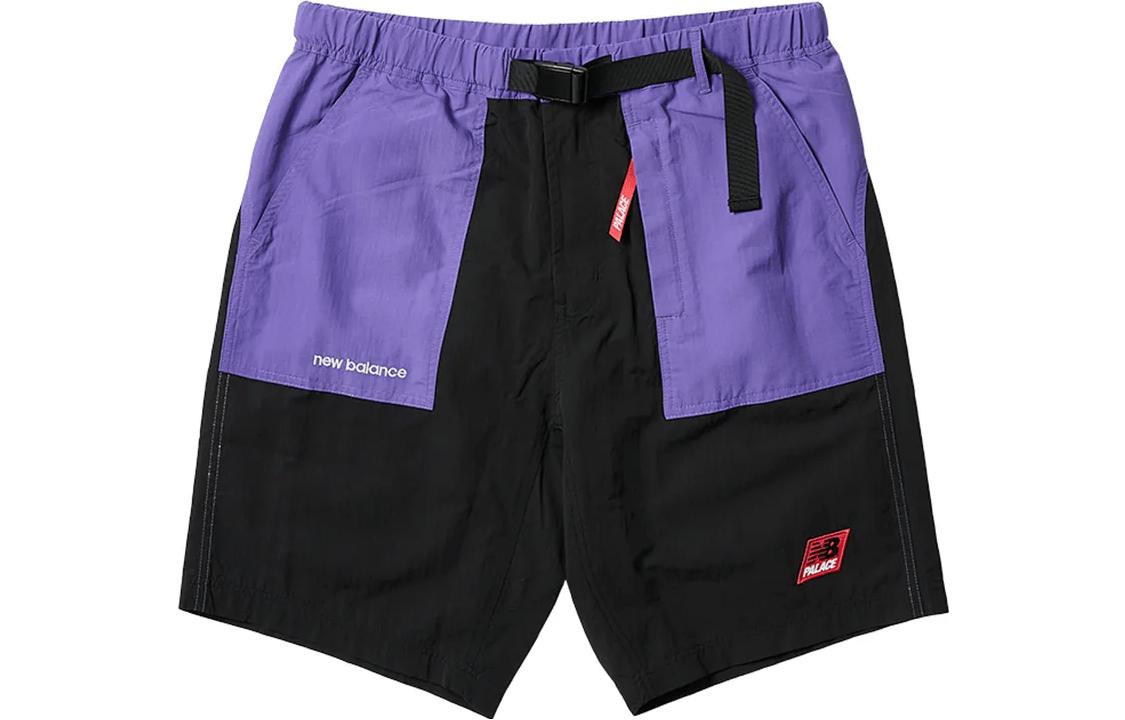 PALACE x New Balance SS23 Logo Embroidered Casual Purple Shorts Unisex. P24NBST002