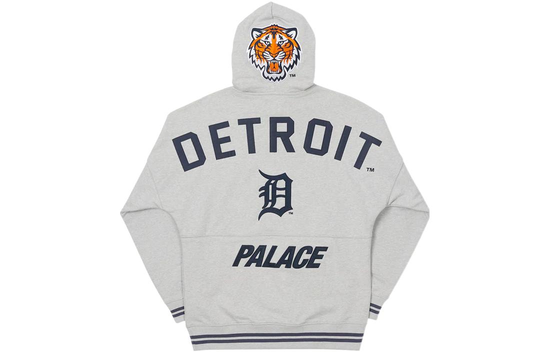 Palace New Era Detroit Tigers Grey Hoodie with Embroidered Logo Unisex P21DNCS003