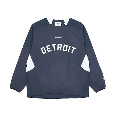 PALACE New Era Detroit Tigers Navy Logo Crewneck Long Sleeve Tee Men Blue P21DNSS005