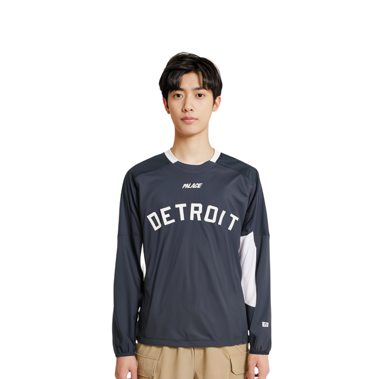 PALACE New Era Detroit Tigers Navy Logo Crewneck Long Sleeve Tee Men Blue P21DNSS005 圖 4