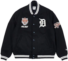 Palace x New Era Detroit Tigers Wool Stadium Jacket Navy Varsity Coat P21DNJK001 Palace x New Era Detroit Tigers Wool Stadium Jacket Navy Varsity Coat P21DNJK001