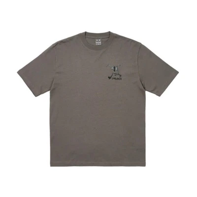 PALACE Oakley Retro Brown Graphic Crewneck T-Shirt. P24OKTS003