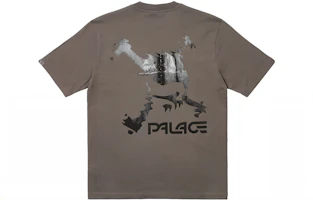 Lookbook PALACE x Oakley Retro Brown Graphic Crewneck T-Shirt. P24OKTS003