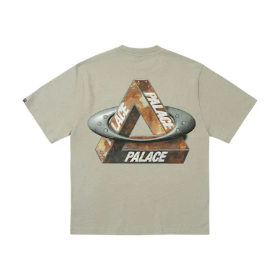 PALACE Oakley FW24 Brown Logo Graphic Unisex Comfortable Crewneck T-Shirt. P27OKES003