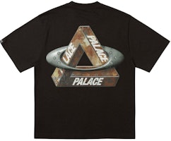PALACE x Oakley FW24 Logo Print Unisex Black T-Shirt Comfortable Casual Wear P27OKES006 PALACE x Oakley FW24 Logo Print Unisex Black T-Shirt Comfortable Casual Wear P27OKES006