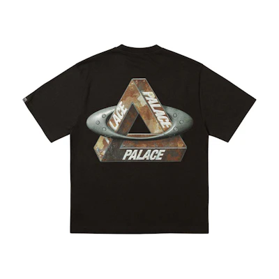 PALACE Oakley FW24 Logo Print Unisex Black T-Shirt Comfortable Casual Wear P27OKES006