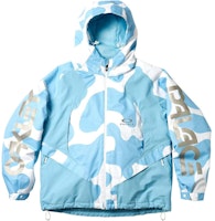 PALACE x Oakley FW24 Snow Jacket Blue - Logo Hooded Multicolor Ski Jacket Unisex. P27OKJK004 PALACE x Oakley FW24 Snow Jacket Blue - Logo Hooded Multicolor Ski Jacket Unisex. P27OKJK004
