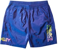 PALACE x Oakley Gradient Logo Print Casual Sports Shorts Blue Menswear. 482532 PALACE x Oakley Gradient Logo Print Casual Sports Shorts Blue Menswear. 482532
