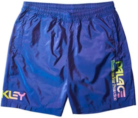 PALACE x Oakley Gradient Logo Print Casual Sports Shorts Blue Menswear. 482532 Buy PALACE x Oakley Gradient Logo Print Casual Sports Shorts Blue Menswear. 482532